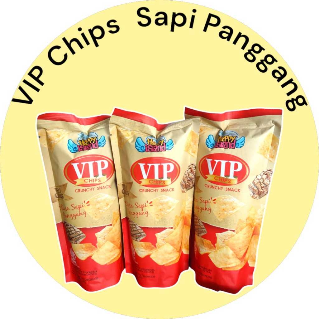 

VIP CHIPS CRUNCHY SNACK 28 GR (DAPAT 5 BUNGKUS)