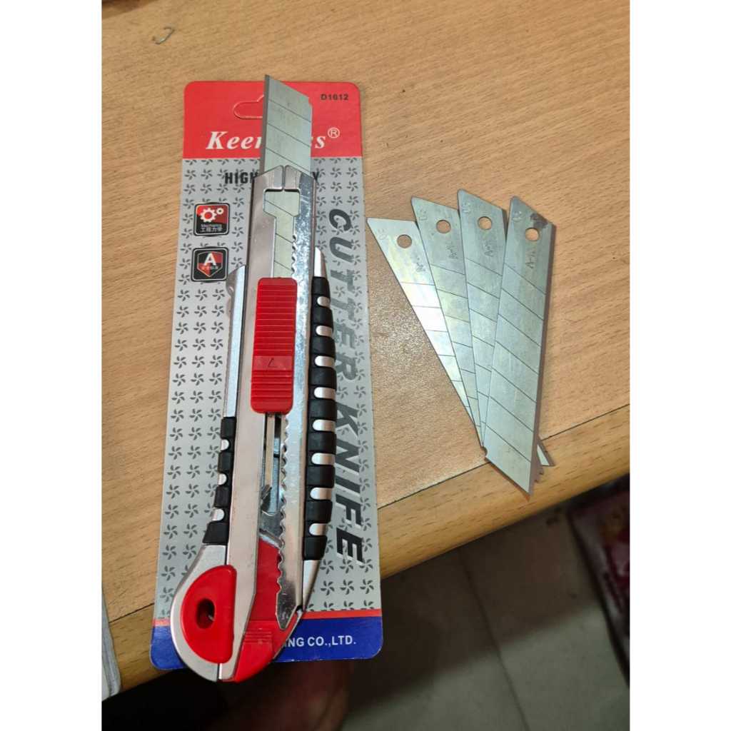 

Pisau Cutter Pisau Kater Heavy duty free isi 5pcs