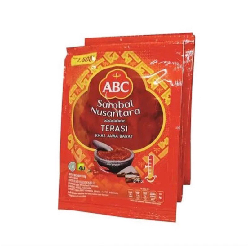 

ABC Sambal Terasi Nusantara Terasi 10 sachet
