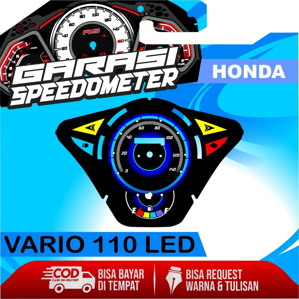 PAPAN SPEEDOMETER CUSTOM VARIO 110 LED
