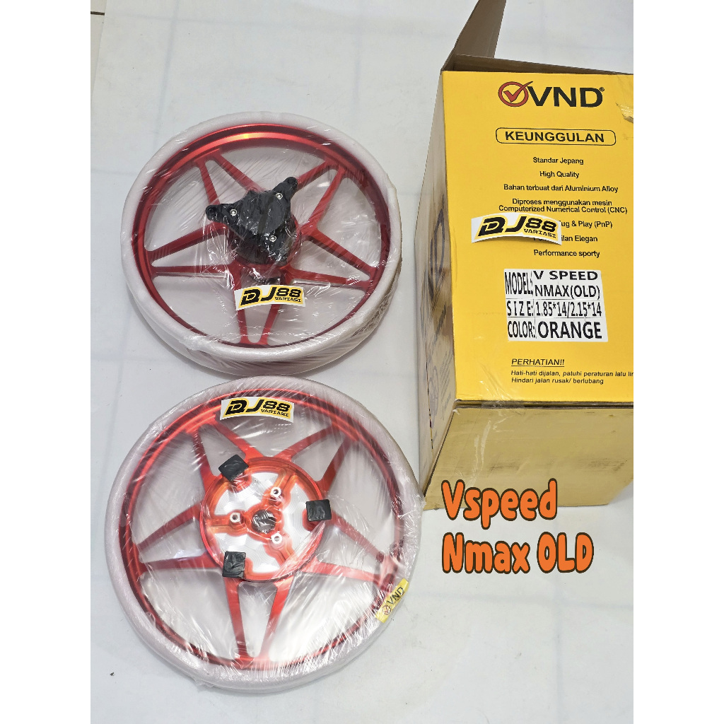 velg vnd vspeed nmax old palang bintang ring14 depan belakang