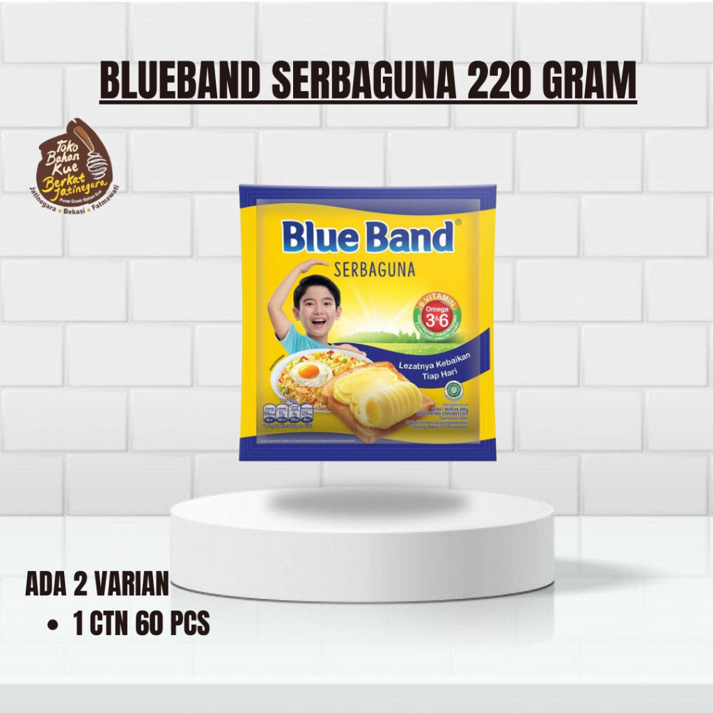 

MARGARINE BLUE BAND SACHET 220 GRAM / BLUE BAND SACHET SERBAGUNA / MARGARINE CTN