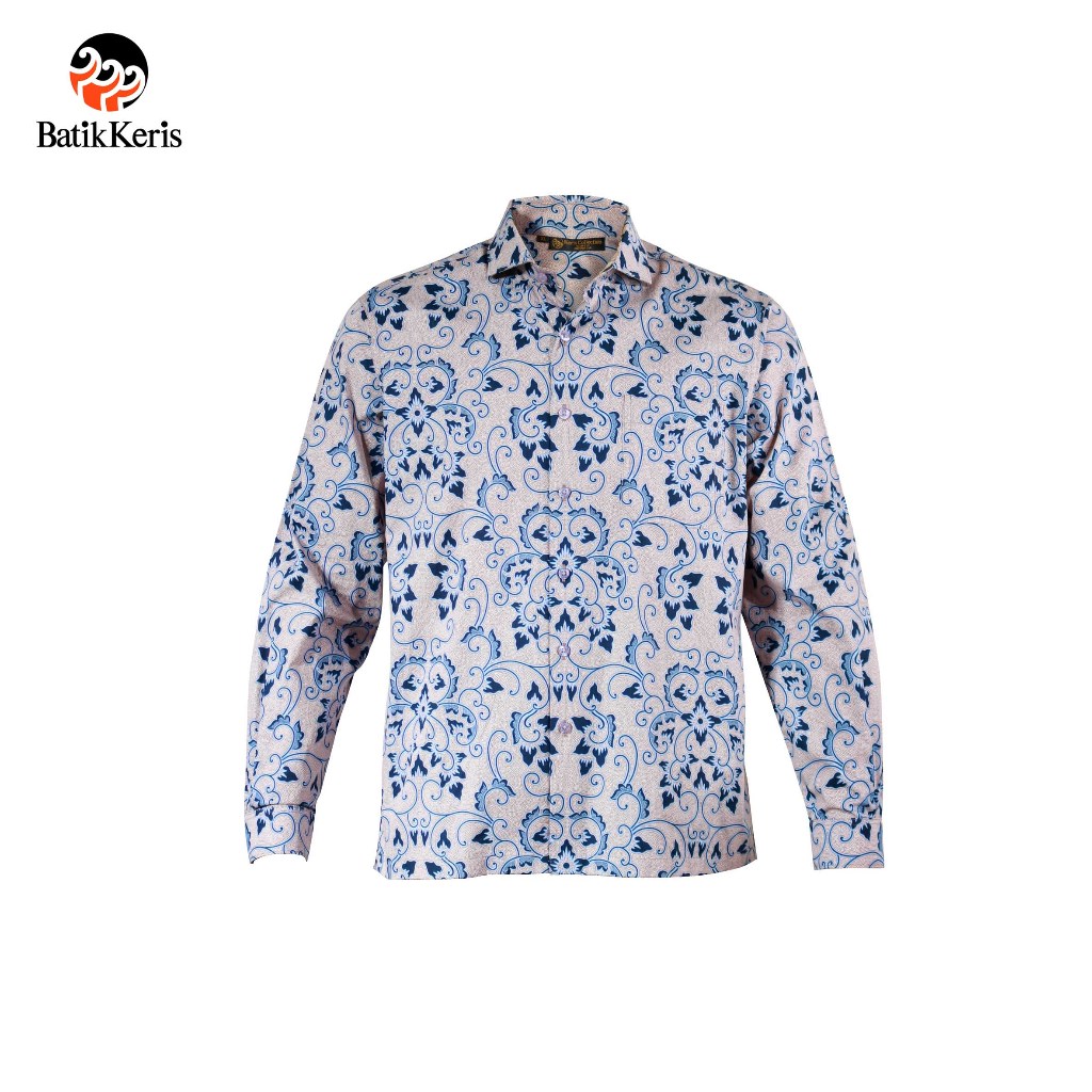 Batik Keris Kemeja Batik Slimfit Lengan Panjang Keris Ukel Romo