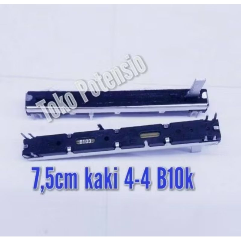 POTENSIO GESER  MIXER FADER 7,5CM B10K KAKI 4-4