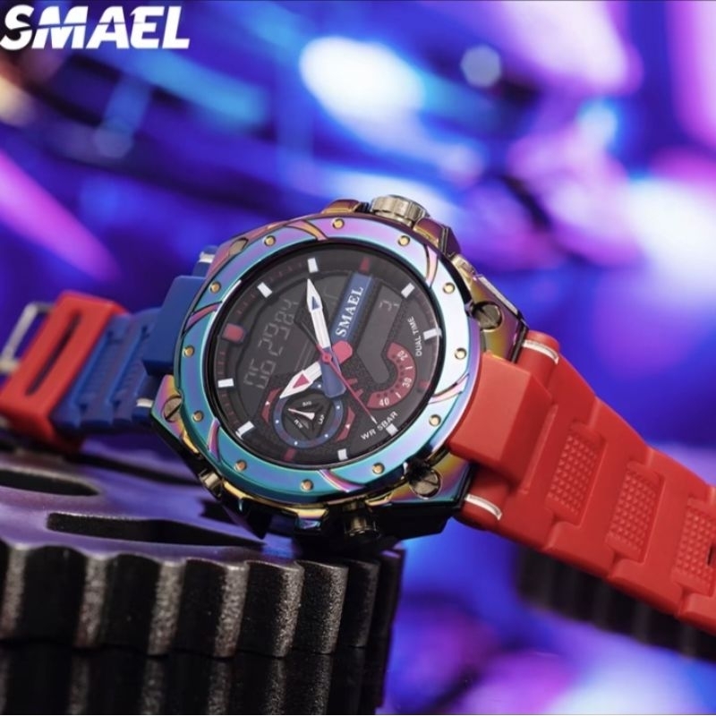 SMAEL Jam Tangan Analog Digital Pria Wanita SPORT type 8060
