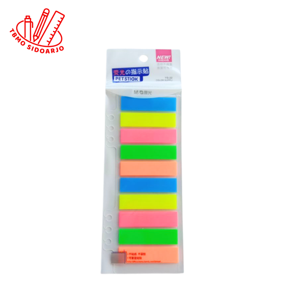 

TBMO M&G 2x10' Pet Sticky Note Flags 20 Sheet 48x12mm YS-22