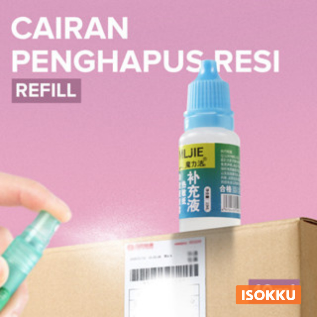 

ISOKKU Refill Cairan Penghapus Resi Tinta Thermal Paper Correction 10ml