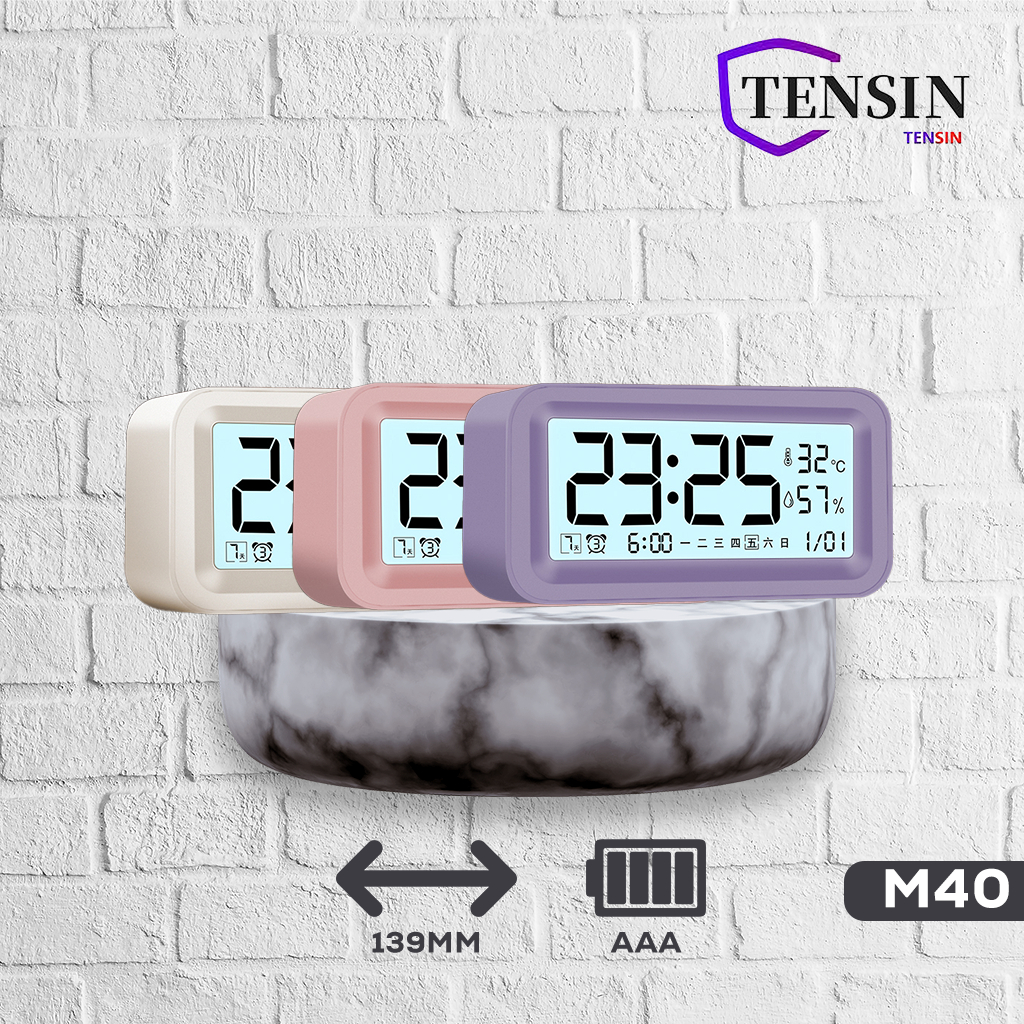 TENSIN Jam alarm dinding M40/ Digital Jam Weker Mini Mode Alarm / Jam dinding digital LED