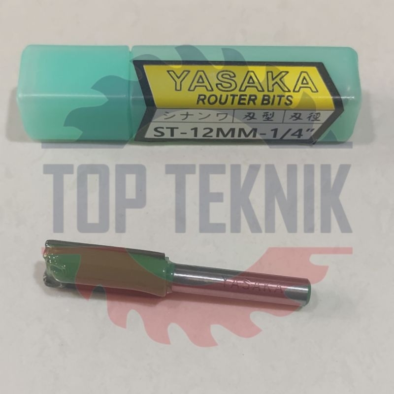 YASAKA ROUTER BITS - STRAIGHT BIT 12MM X 1/4" Mata profil lurus