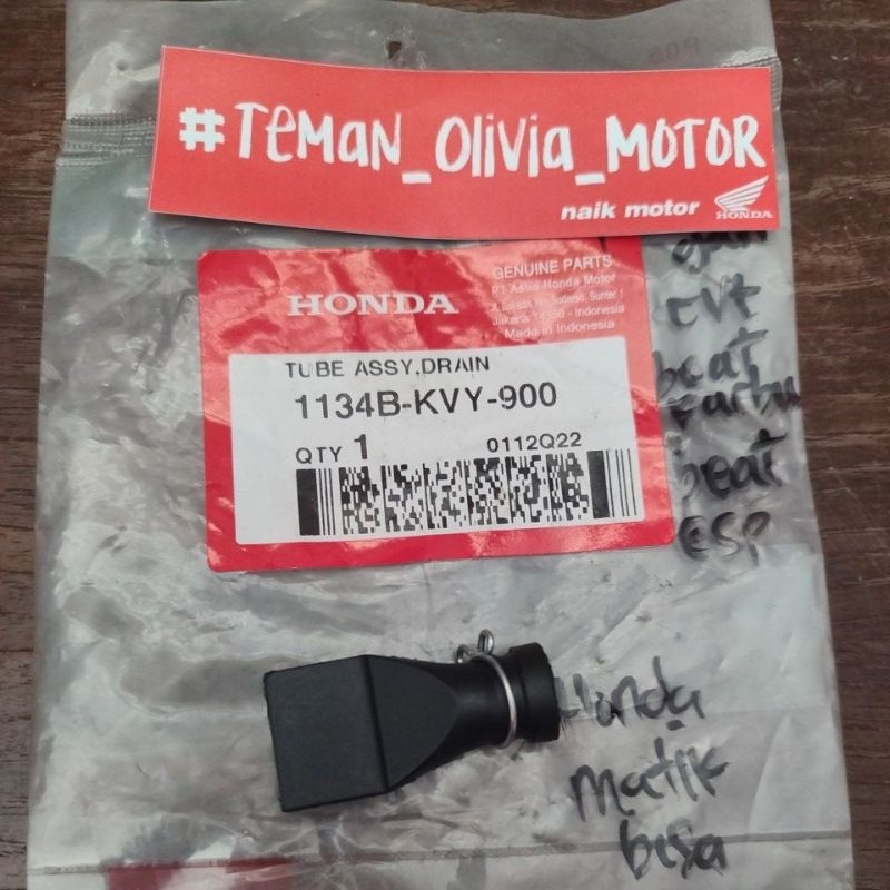 TUBE ASSY DRAIN SELANG PEMBUANGAN CVT HONDA MATIK 1134B-KVY-900