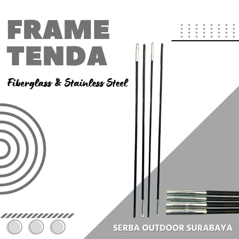 Frame Tenda Fiber Rangka Tenda