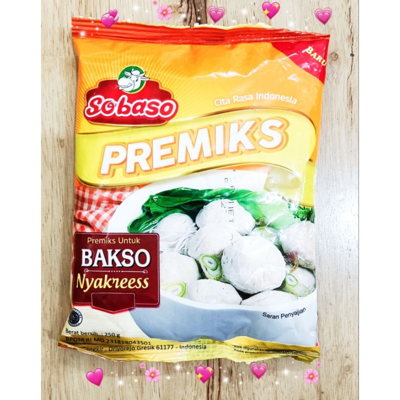 

TEPUNG PREMIKS BAKSO NYAKREESS 250GR SOBASO/TEPUNG ADONAN BAKSO