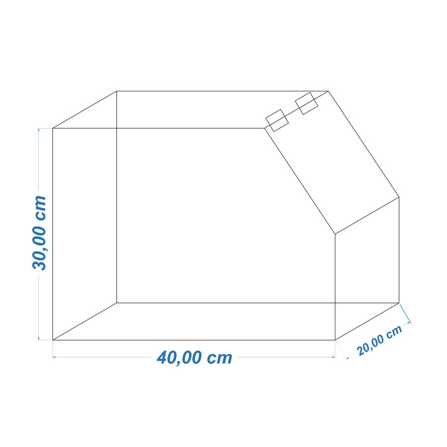 

box akrilik custom 40x20x30