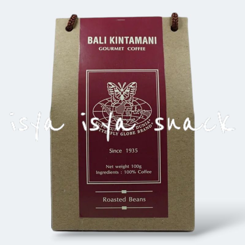

Kupu Kupu Bola Dunia Kopi Bali Kintamani Arabica Bubuk Ground Beans