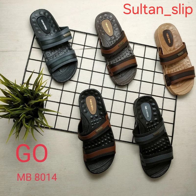 Sendal Cowok karet jelly New Era ban dua