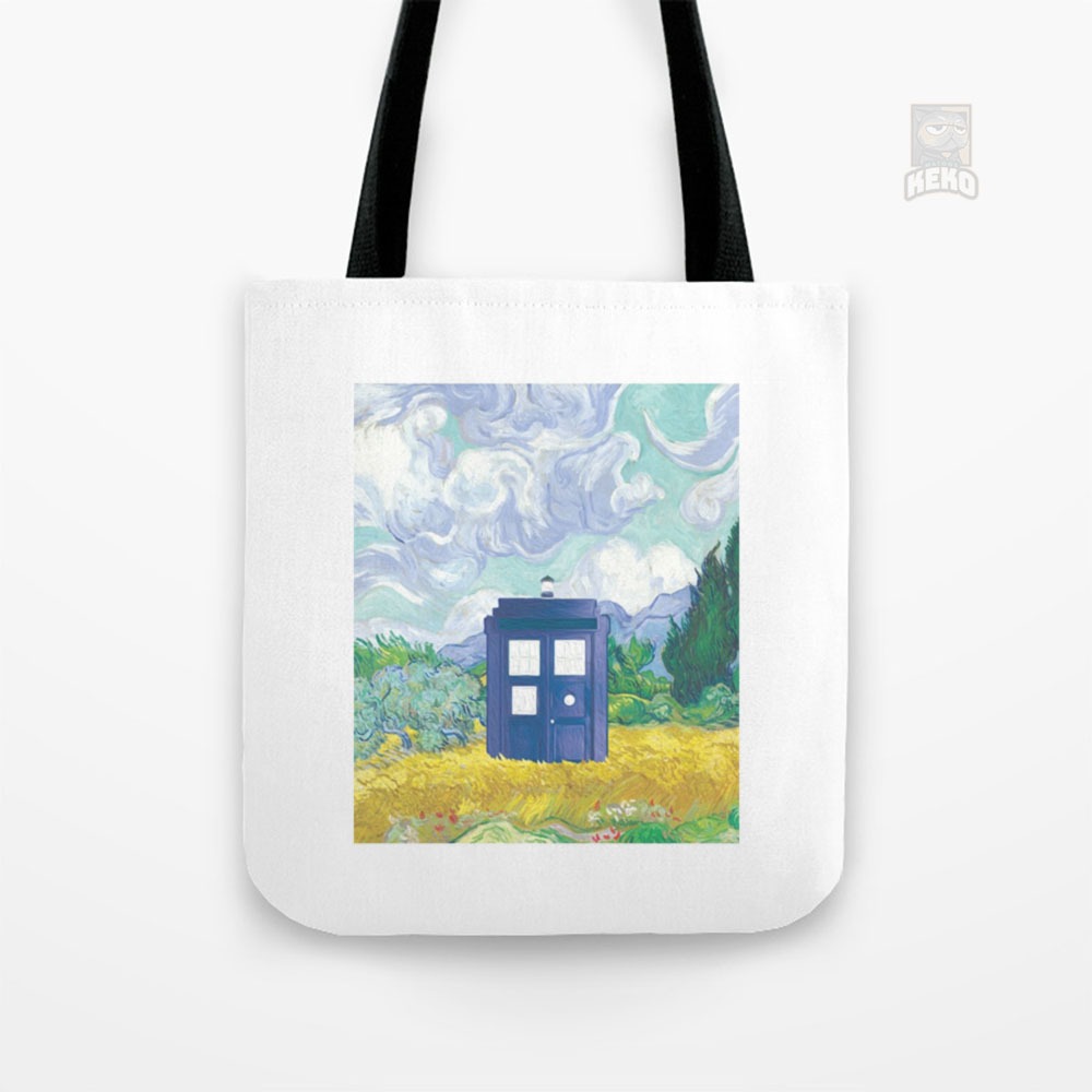 Tas Slempang | Tas Slempang | Tote Bag Kanvas | Hadiah | The Doctor and Van Gogh Tote Bag