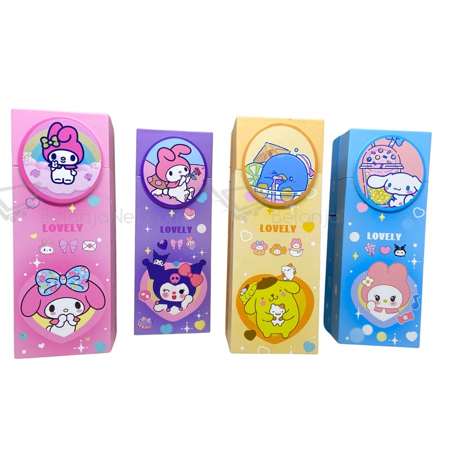 

Kotak Pensil Karton Rak Berdiri Tingkat | Pencil Case Box Unik Lucu