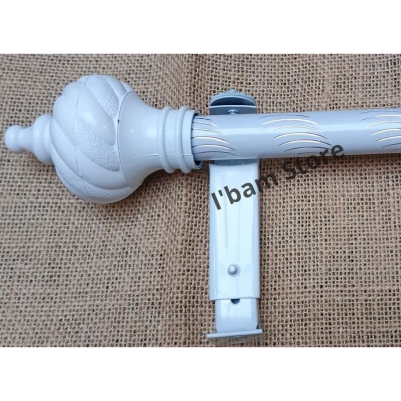 TIANG GORDEN FULLSET PUTIH/TIANG GORDEN/BESI GORDEN/ROLLET GORDEN/BATANG GORDEN