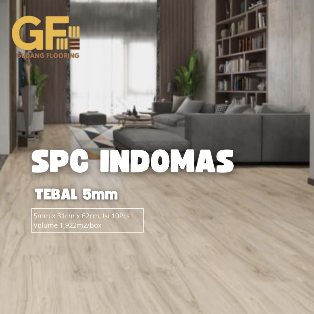 SPC INDOMAS 5MM | Lantai Vinyl SPC | Vinyl SPC Flooring
