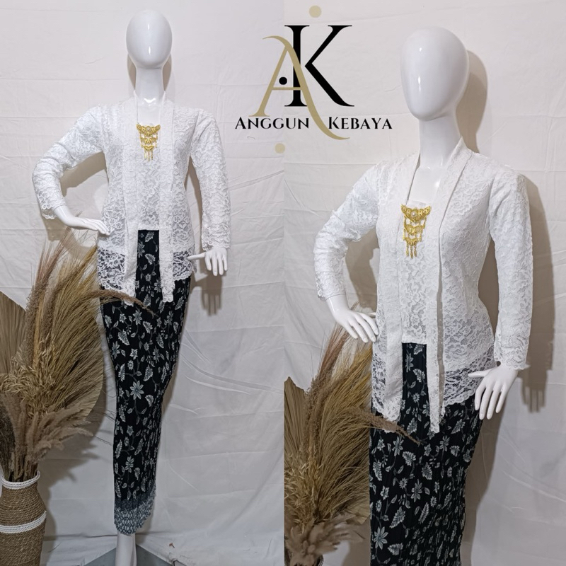 SETELAN KEBAYA KUTUBARU / KEBAYA BUSUI / KUTUBARU BROKAT / ROK PLISKET / KEBAYA MURAH