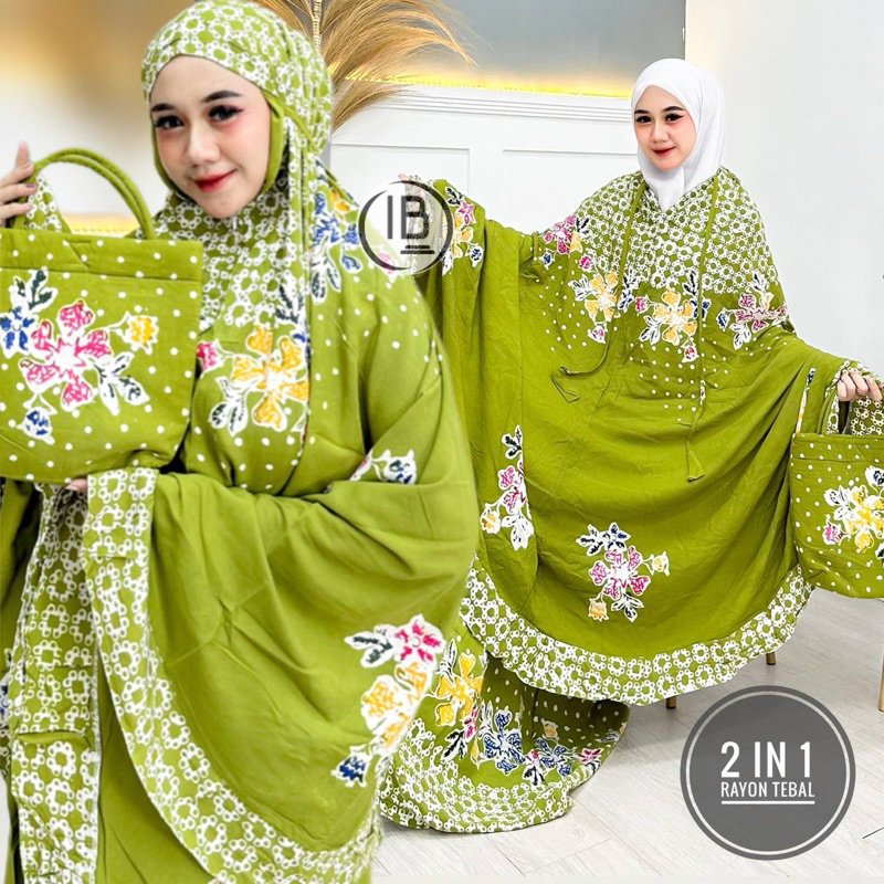MUKENA BATIK CAP ASLI PEKALONGAN BAHAN RAYON ADEM HALUS BISA COD HANYA DI CEMAL GROSIR MUKENA