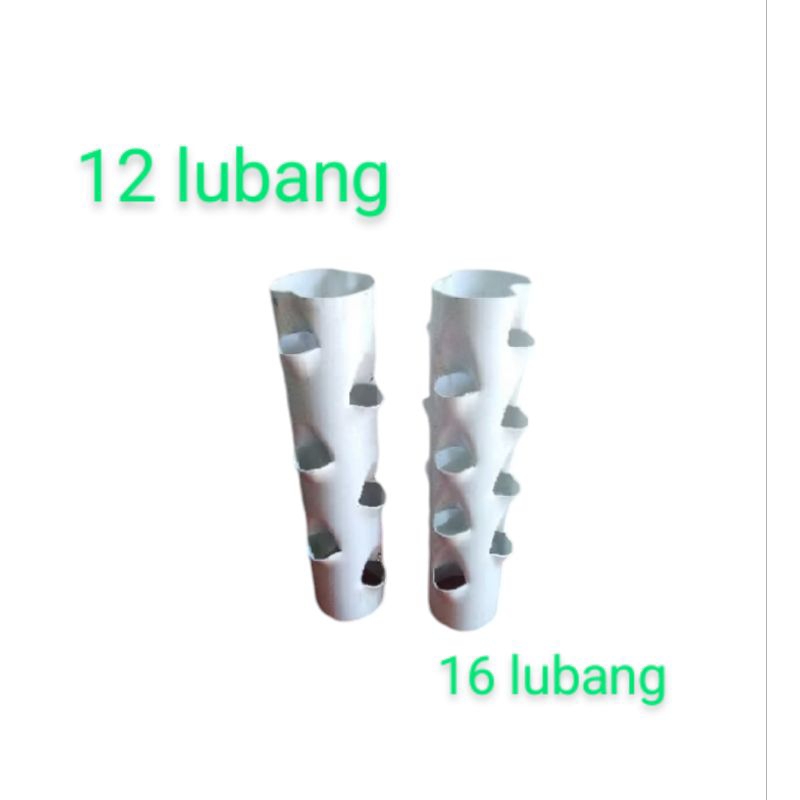 Pot tanaman vertikal pipa pvc 4inch / pipa hidroponik 50cm / tower susun hidroponik net pot 5cm