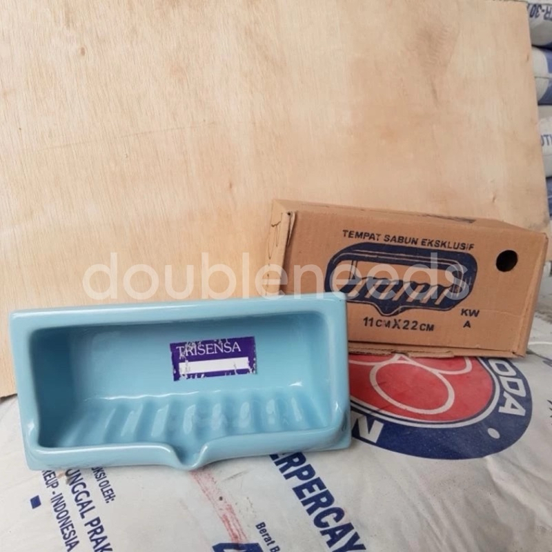 TEMPAT SABUN TRISENSA TANAM / TEMPAT SABUN KERAMIK / TEMPAT SABUN KAMAR MANDI