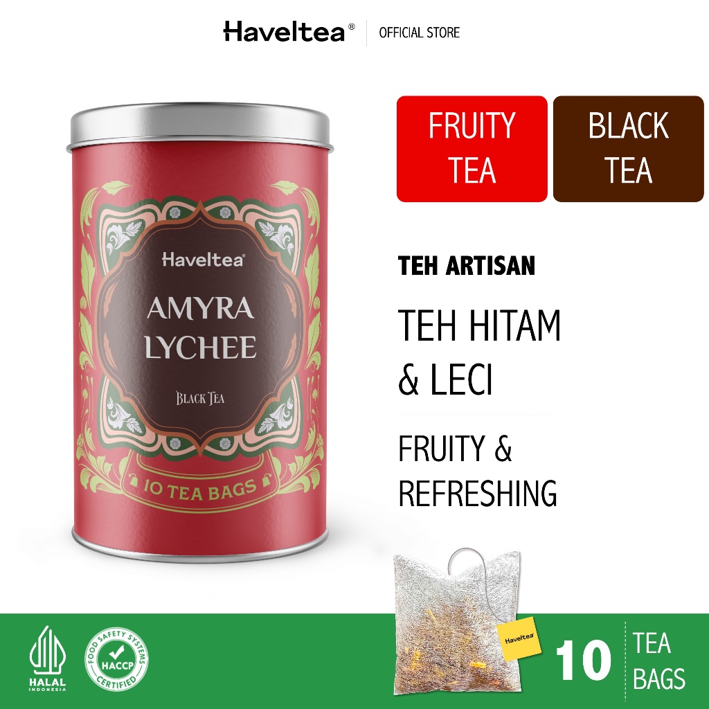 

AMYRA LYCHEE | Big Tin | Haveltea | Lychee Tea | Premium Fruit Tea