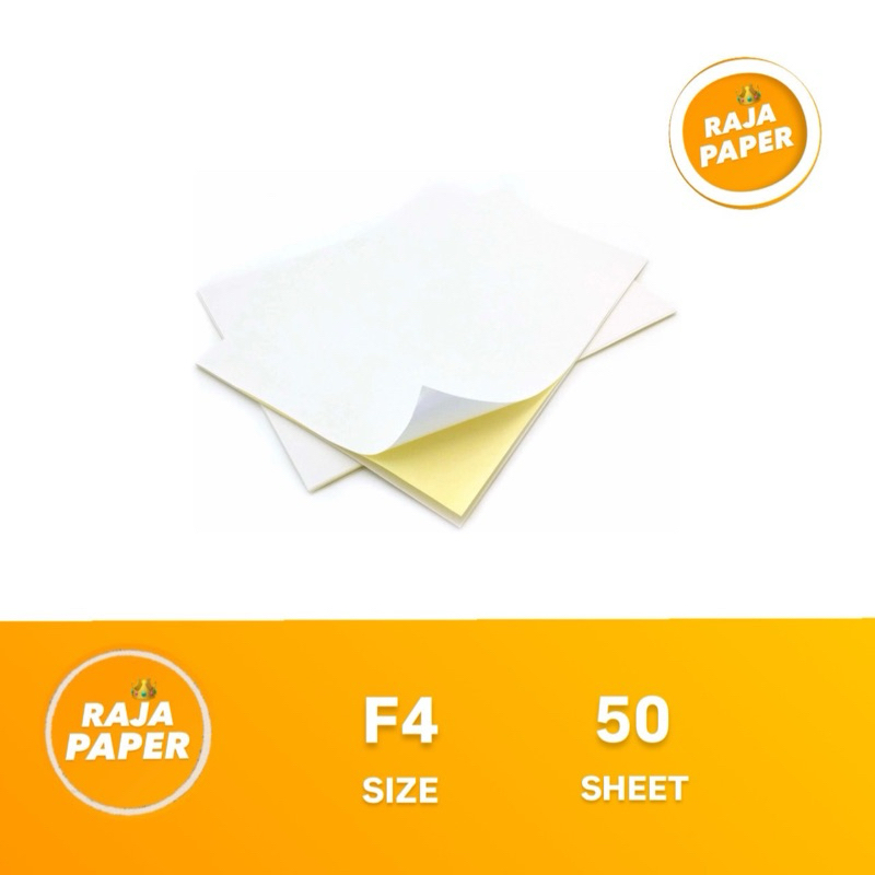 

Kertas Sticker HVS F4 50 Lembar . ( 215 Mm x 330 Mm ) / ( 21.5 Cm x 33 Cm ) , 50 Lbr / 50 Pcs , Stiker , Doft , Doff , Matte .