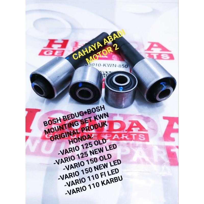 BOSH BOS ARM MOUNTING SASIS BODY SET 4PCS +BOSH BEDUG KWN VARIO 125 OLD & NEW PCX 150 VARIO 150 OLD 