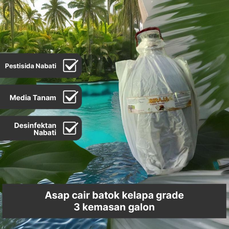 Asap cair Batok kelapa 15 liter / Asap cair batok kelapa 1 Galon