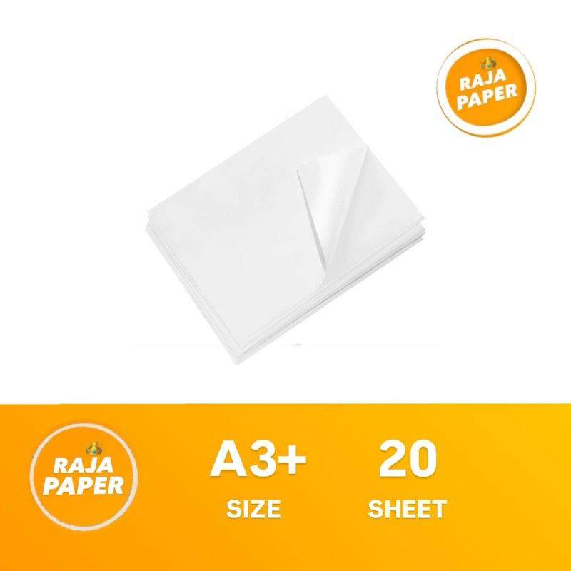 

Kertas Sticker Vinyl Glossy A3+ 20 Lembar By CAMEL . ( 320 Mm x 448 Mm ) / ( 32 Cm x 44.8 Cm ) , 20 Lbr / 20 Pcs , Stiker , Vinil , Vynil , Gloss . A3 Plus .