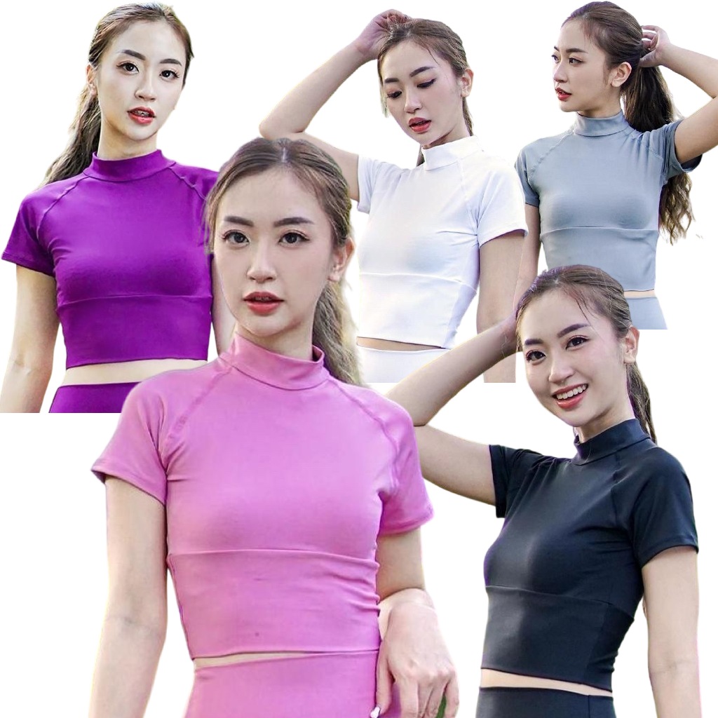 Basic Crop Knit Rib Crop Top
