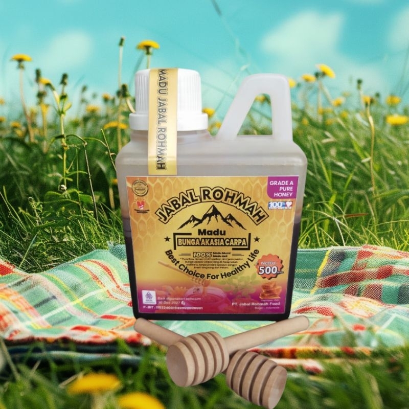 

Madu Bunga Akasia Carpa 500 Gram Jabal Rohmah Murni Asli Grade A 100% Alami Pure Raw Honey