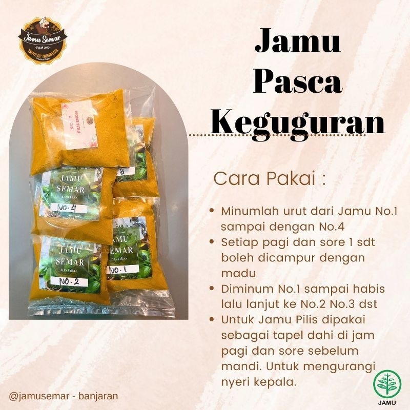 

Jamu pasca keguguran