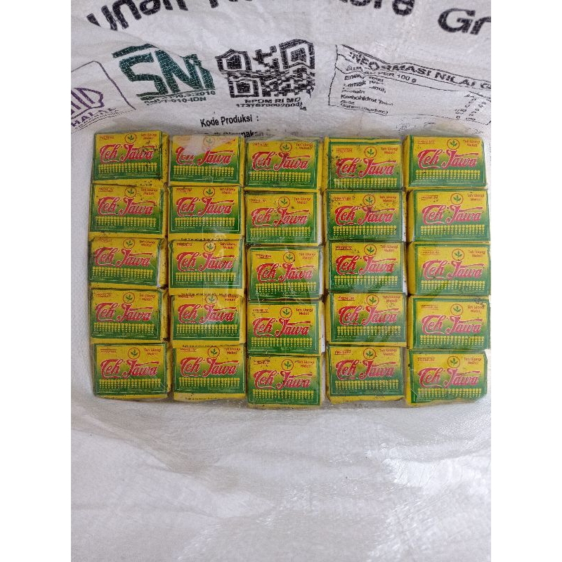

Teh Jawa 1 BALL Teh merk Cap Jawa Hijau 45gr
