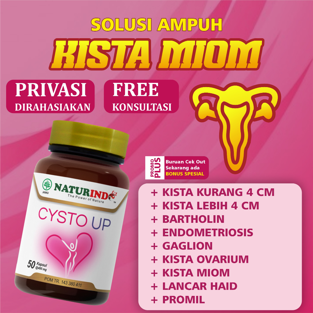 Obat Kista Ovarium Herbal Kista Miom Bartholin Ovarium Kista Endometriosis Ampuh Cysto Up Naturindo