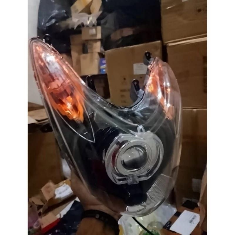 Reflektor Lampu Depan Mio Soul Karbu Custom||Kedok Reflektor Lampu Depan Mio Soul Karbu Fullset Mika