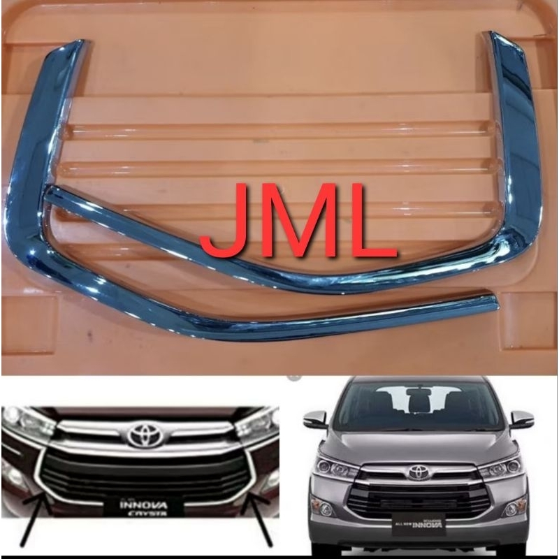 List grill chrome bumper depan Innova reborn 2016 2021