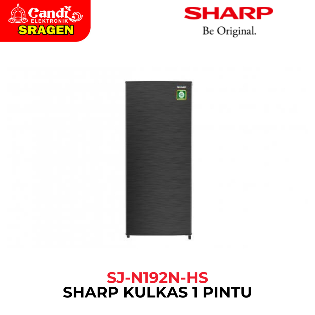 SHARP Kulkas 1 Pintu 184 Liter - SJ-N192N-HS