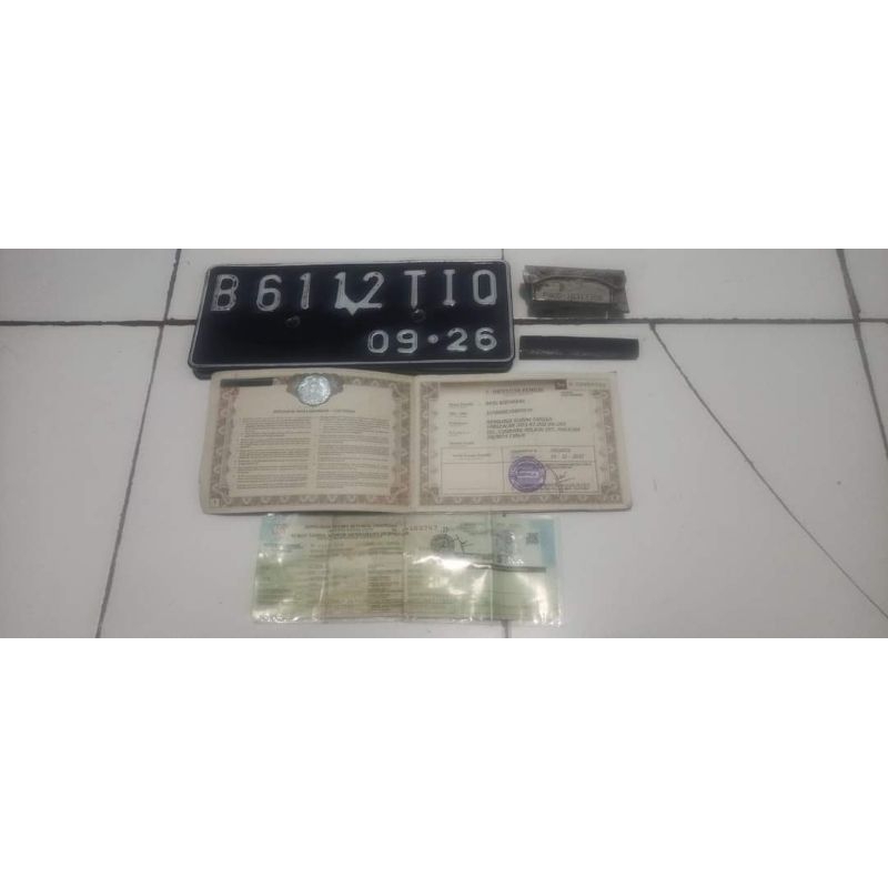 dokumen sepeda motor Suzuki thunder 125