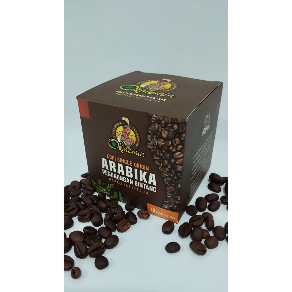 

Kopi Arabica Papua Bubuk Sachet in Box 10 x 10gr