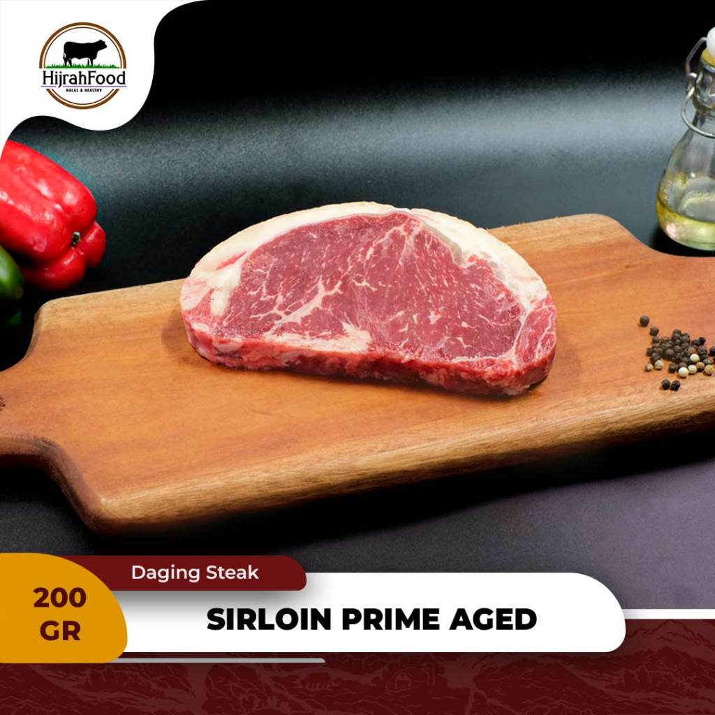 

Sirloin AUS Steak Prime Aged Daging Sapi Sirloin AUS Prime Cut