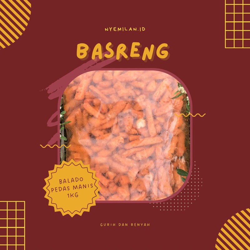 

Nyemilan BASRENG BALADO PEDAS MANIS 1kg