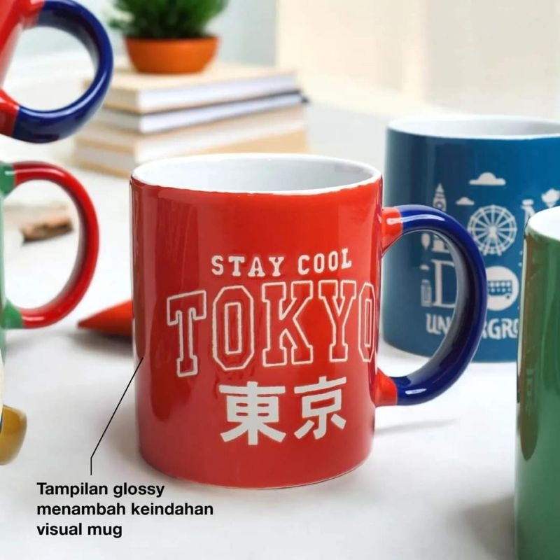 Homeco Mug Deboss Wanderlust Set of 6