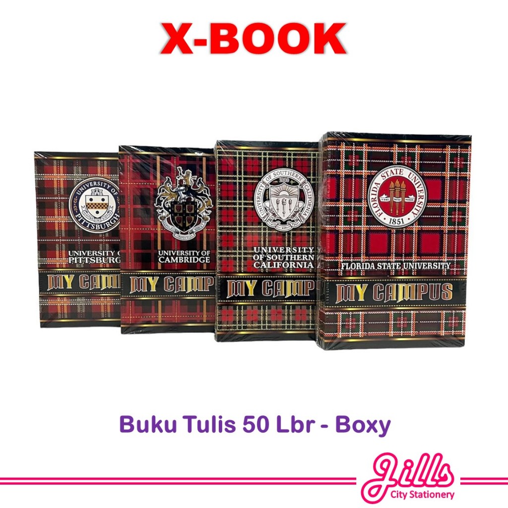 

X-BOOK Buku Tulis Campus 50 Lembar Boxy