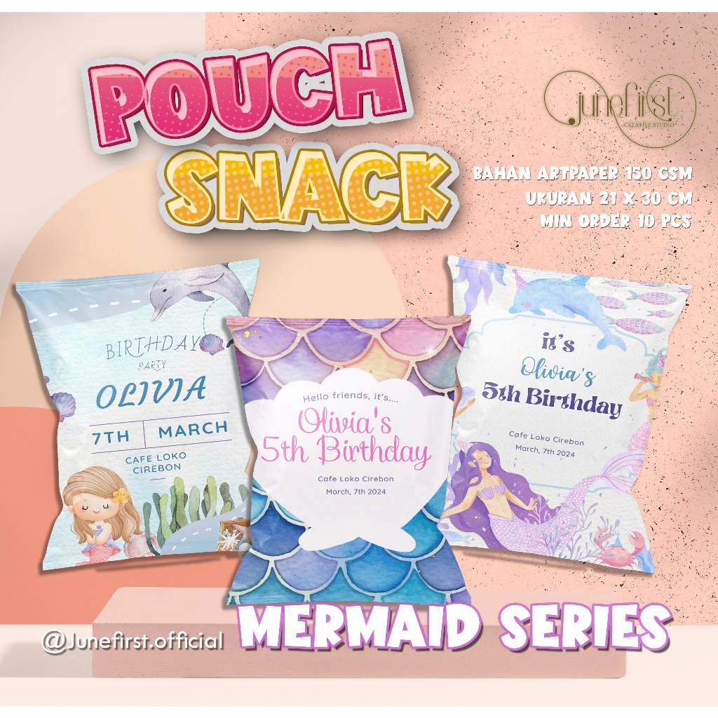 

POUCH SNACK HAMPERS ULTAH | MERMAID SERIES