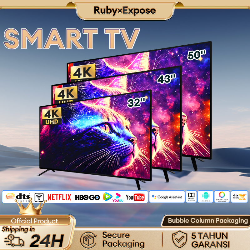 Smart TV 32 Inch Android TV 43 Inch Android System Murah 32/43 Inch Smart TV WIFI/Youtube/Netflix