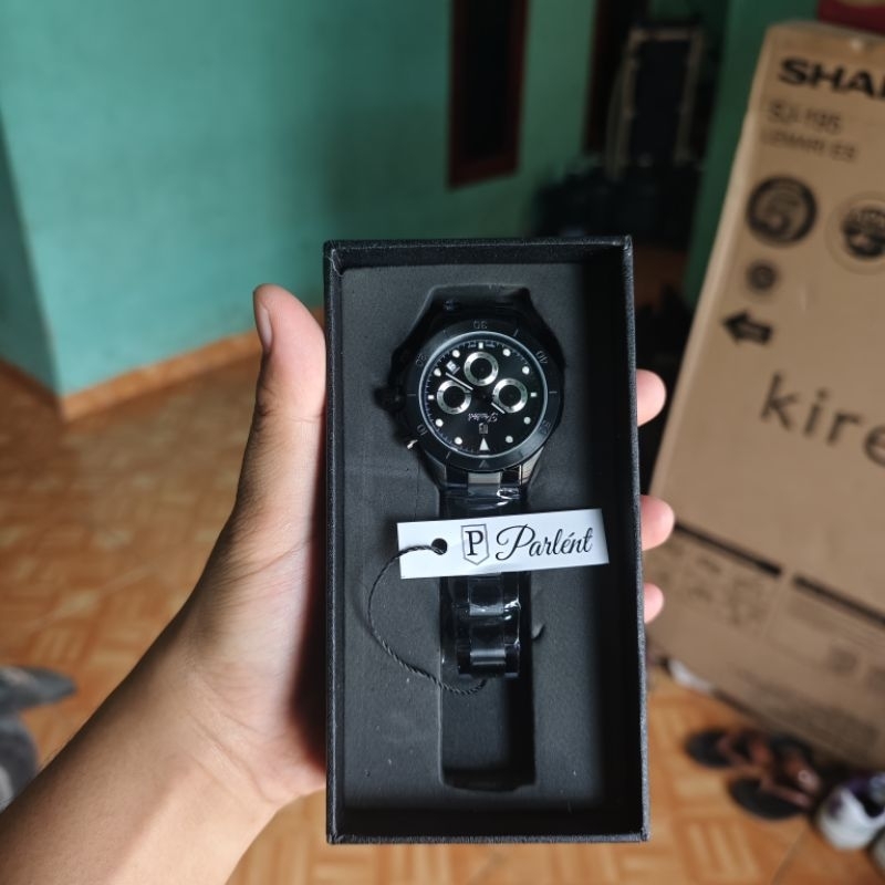 Jam Tangan Parlent Poseidon Steel Black