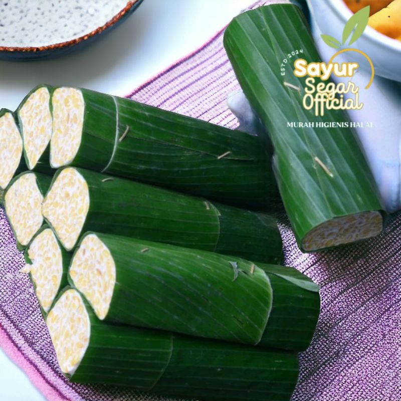 

Tempe Bungkus Daun satuan ( ukuran besar )